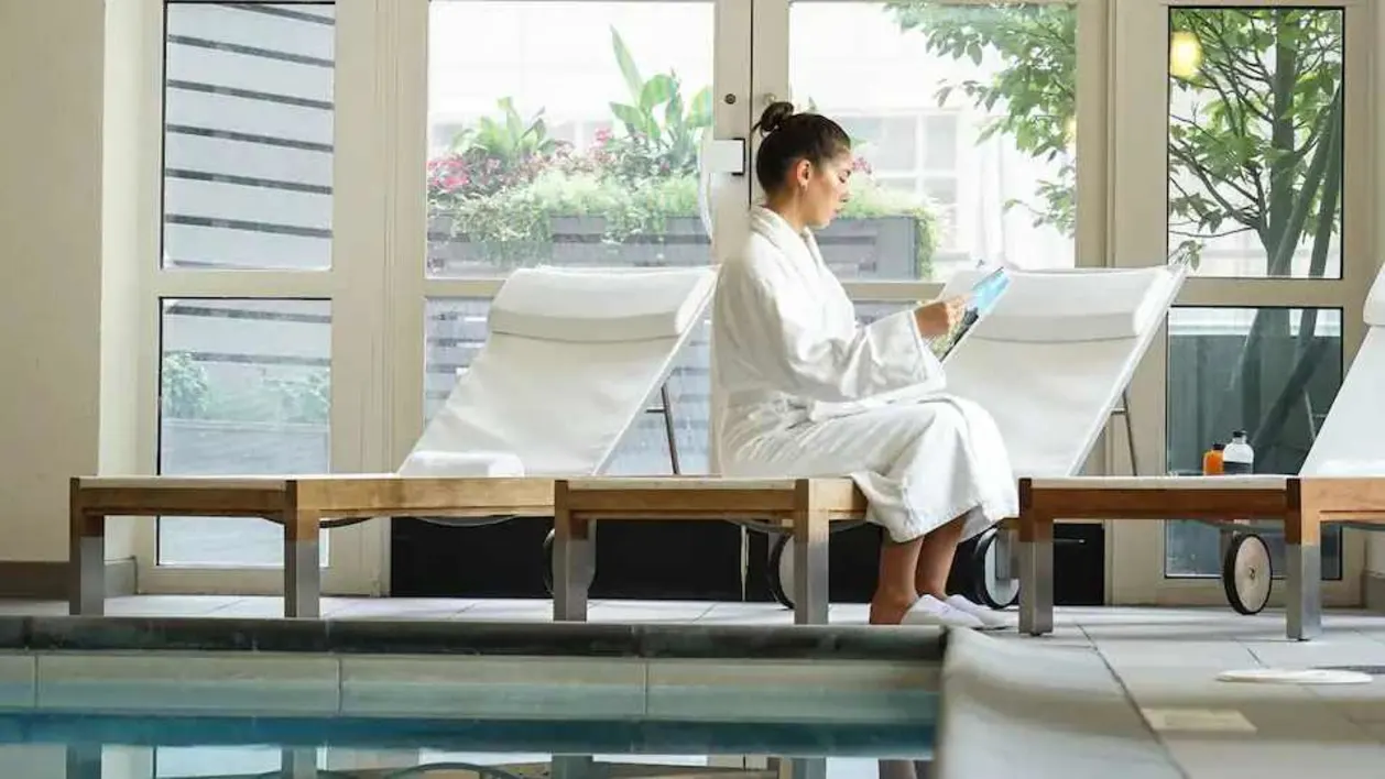 Park Hyatt Chicago woman at spa pool